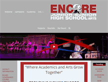 Tablet Screenshot of encorehighschool.com